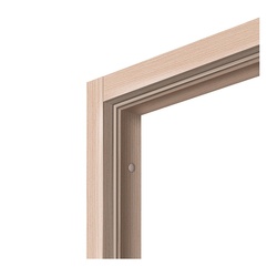 Коробка дверная Olovi, экошпон, однопол., с уплотн., дуб беленый, б/ф, 28х70 мм