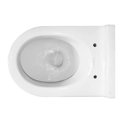 Унитаз Sanita Luxe Аттика Black DM, горизонт. выпуск, 495х345х400 мм