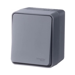 Выключатель о/у Atlasdesign Profi ATN544011, 1 клавиша, б/инд, IP54, антрацит