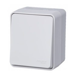 Переключатель о/у Atlasdesign Profi ATN540161, 1 клавиша, б/инд, IP54, белый