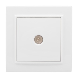 Розетка телевизионная TV с/у Минск ERA00-027-20, 1 гнездо, белая