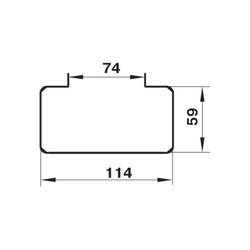 Держатель для плоского канала Наш Вент 56 110х55 мм