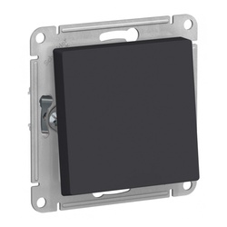 Переключатель с/у Atlasdesign Aqua ATN441061, 1 клавиша, б/инд, IP44, карбон