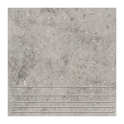 Ступени клинкерная плитка Керамин Вермонт 2, серый, 298х298х7 мм